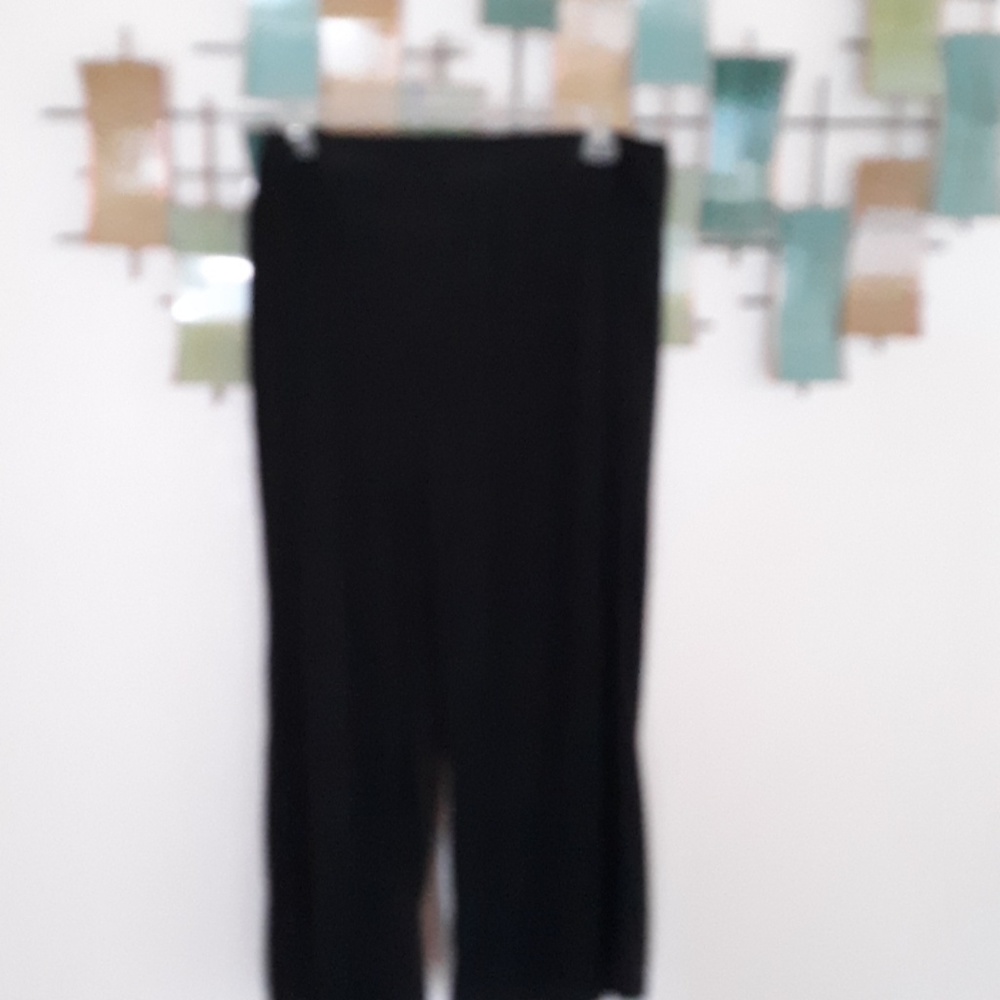 Black rayon pants